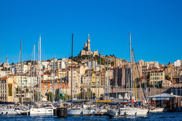 Wall Mural - The yachts, speedboats and fishing boats.