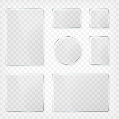 Wall Mural - glass plates set