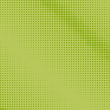 Pop Art Background, Green Dots On A Light Green Background, Halftone Background, Retro Style, Vector Illustration