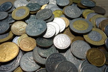 Silver And Golden Polish Coins 