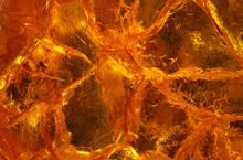 Amber Close Up In Detail - Macro Texture