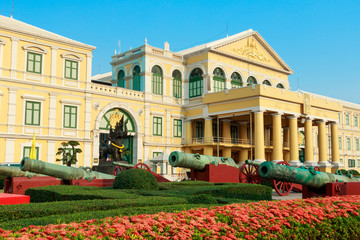 Old architecture. Ministry of Defence building. The famous bangk