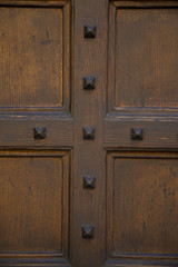 Canvas Print - Old wooden door