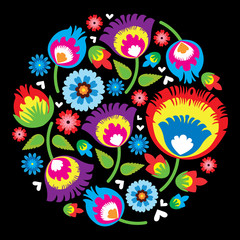 Plakat kwiat kolorowy charakterystyczny tradycja element