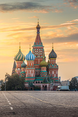 Wall Mural - Moscow,Russia,Red square,view of St. Basil's Cathedral