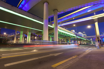 Canvas Print - Shanghai Urban Transport, traffic