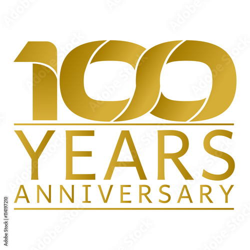 Fotografía Simple Gold Anniversary Logo Vector Year 99