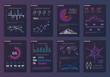 © MicroOne - Infographics, brochures vector templates for business reports with line charts and diagrams. Chart and diagram presentation brochure, template of infographic diagram for business illustration