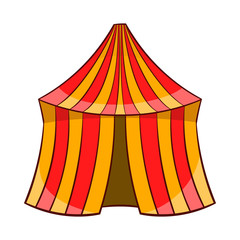 Canvas Print - Circus tent icon, cartoon style