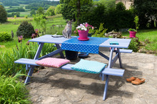 Picnic Table In The Garden