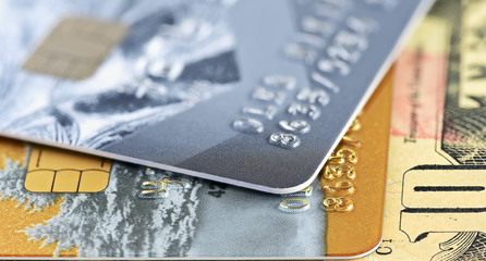 credit card closeup