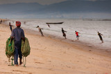 Fototapeta  - Sierra Leone, West Africa, the beaches of Yongoro