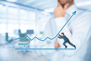 Wall Mural - Wage increase