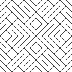 Aufkleber - Geometric striped ornament pattern background