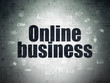 © Maksim Kabakou - Finance concept: Online Business on Digital Data Paper background