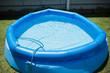 Plastic pool in a summer day