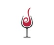 Glass wine logo