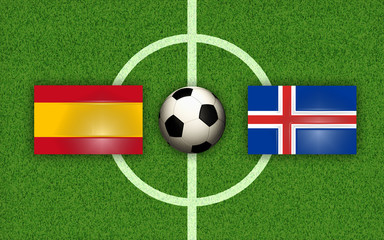 Fußball Football Soccer Spain vs Iceland