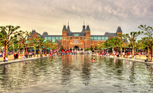 View Of Rijksmuseum In Amsterdam