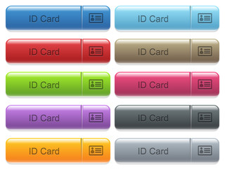 Sticker - ID card captioned menu button set