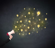 © ra2 studio - Megaphone with lightbulbs