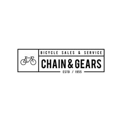 Typographic Bicycle Label Design and Logo