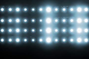 digitally generated image of blue spotlight