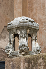 Wall Mural -  The architectural detail from the Honourable Courtyard in the Castle of Angel in Rome