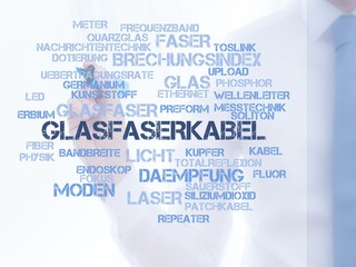 Sticker - Glasfaserkabel