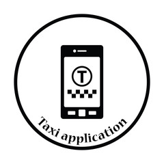 Poster - Taxi service mobile application icon