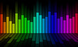 © pentortorpong - Graphics of music equalizer on black background