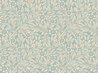 Wall Mural - Elegant antique background 407_vintage flower leaf plant
