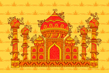 Vector Design Of Taj Maha
