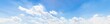 Beautiful of blue sky and group of cloud. White cloud and blue sky. Blue sky background.Beautiful blue sky and white cloud represent the sky and cloud concept related idea. - Panorama Effect