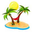 Palmy / plaża / hamak 