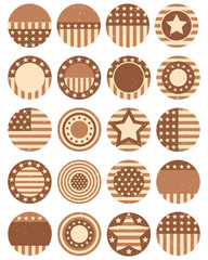 Wall Mural - USA symbols