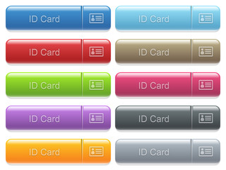 Sticker - ID card captioned menu button set