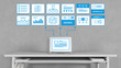 © Robert Kneschke - Computer mit Prozess für SEO