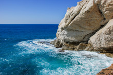 White Rocks And Grottoes Rosh Hanikra. Israel