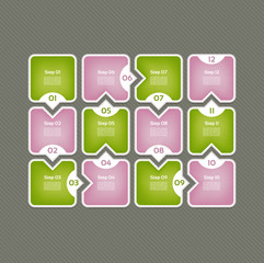 Wall Mural - Modern  infographics options banner. Vector illustration. can be used for workflow layout, diagram, number options, web design.