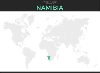  Republic of Namibia Location Map
