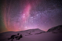 Aurora Borealis In Night Sky, Finland