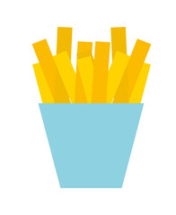 Poster - french fries isolated icon design