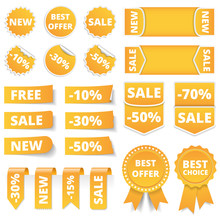 Yellow Sale Banners