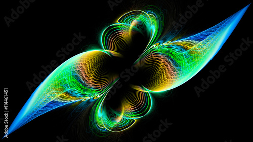 Flower Rainbow 3d Illustration Sacred Geometry Mysterious