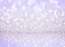 Silver Purple Glitter Bokeh Texture Background