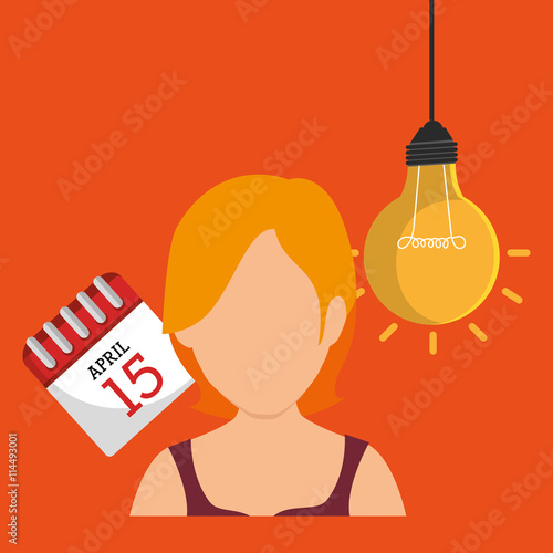 Fotografía tax debtor design, vector illustration eps10 graphic