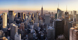 Fototapeta  - New York skyline at sunset, USA.