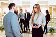 © romaset - Woman adviser with a businessman.
