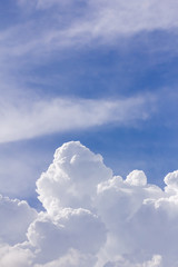 Wall Mural - clouds in blue sky before rain